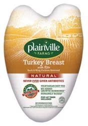Plainville Farms Turkey Breast Bone In - Lb