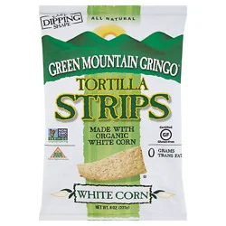 Green Mtn Gringo Tortilla Strips White - 8 Oz