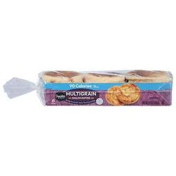 Signature Select 90 Calorie Multigrain English Muffins - 12 Oz