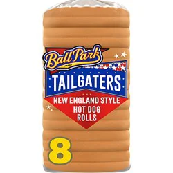 Ball Park Tailgaters New England Style Top-Split Hot Dog Rolls - 11 Oz