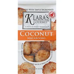 Klaras Cookie Macaroon Coconut - 8 Oz