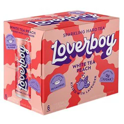 Loverboy Hard Sparkling White Tea Peach In Cans - 6-11.5 Fz