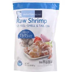 Waterfront Bistro Shrimp Raw Colossal Shell & Tail On Frozen 13-15 Count - 2 Lb