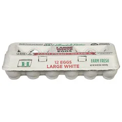 Hillandale Farm Large White Eggs - 12 Ct