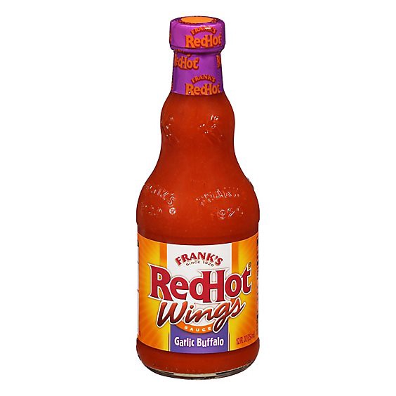slide 1 of 8, Frank's Redhot Garlic Buffalo Wings Hot Sauce - 12 Fl. Oz., 12 fl oz