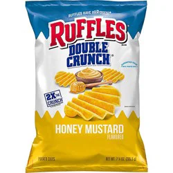 Ruffles Double Crunch Potato Chips Honey Mustard - 7.25 Oz