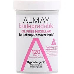 Almay Biodegradable Oil Free Micellar Eye Makeup Remover Pads - 120 Count