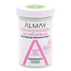 Almay Biodegradable Oil Free Micellar Eye Makeup Remover Pads - 120 Count