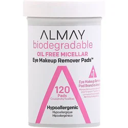 Almay Biodegradable Oil Free Micellar Eye Makeup Remover Pads - 120 Count