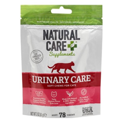 slide 1 of 1, Natural Care Cat Soft Chews Urinary Tract - 6 Ct, 3 oz