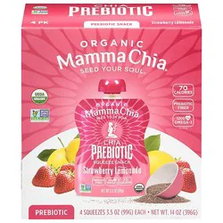 Mamma Chia Strawberry Lemonade Squeeze - 4-3.5 Oz