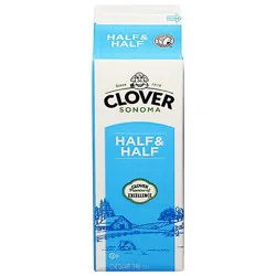 Clover Sonoma Half & Half 1 Quart - 32 Oz
