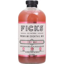 Ficks Mixer Strawberry Margarita - 32 Oz