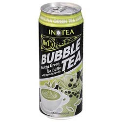 Inotea Matcha Green Tea Latte Bubble Tea Can - 16.6 Oz