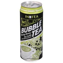 Inotea Matcha Green Tea Latte Bubble Tea Can - 16.6 Oz