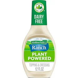 Hidden Valley The Original Ranch Plant Powered Dairy Free Condiment & Dressing - 12 Fl. Oz.