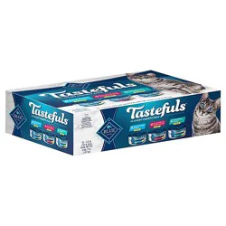 Blue Buffalo Tastefuls Adult Cat Chicken & Fish In Gravy Variety Pack - 12-5.5 Oz