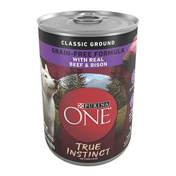 Purina One True Instinct Beef And Bison Classic Wet Dog Food - 13 Oz