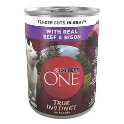 Purina One True Instinct Beef And Bison Gravy Wet Dog Food - 13 Oz