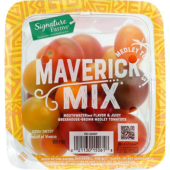 slide 1 of 1, Signature Select/farms Maverick Mix Snacking Tomatoes - 1 Pint, 16 oz