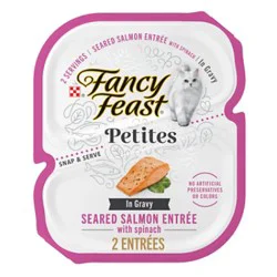 Fancy Feast Petites Seared Salmon Entrée In Gravy Wet Cat Food - 2.8 Oz