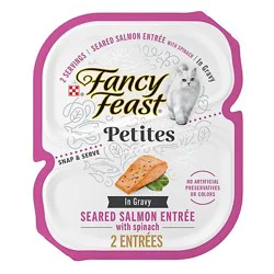 Fancy Feast Petites Seared Salmon Entrée In Gravy Wet Cat Food - 2.8 Oz