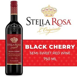 Stella Rosa Black Cherry Semi Sweet Red Wine - 750 Ml