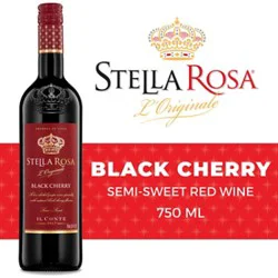 Stella Rosa Black Cherry Semi Sweet Red Wine - 750 Ml