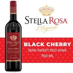 Stella Rosa Black Cherry Semi Sweet Red Wine - 750 Ml