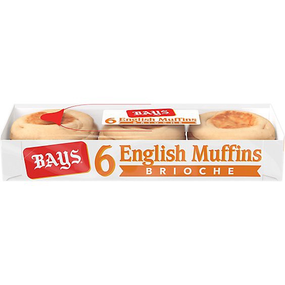 slide 1 of 1, Bays Brioche English Muffins 6 Count - 12 Oz, 12 oz