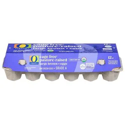 O Organics Eggs Brown Pasture Raised Large Grade A - Dozen
