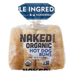 Naked Organic Hot Dog Buns - 8 Ct