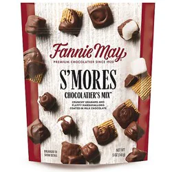 Fannie May Milk Chocolate Candy S'mores Snack Mix Bag - 5 Oz