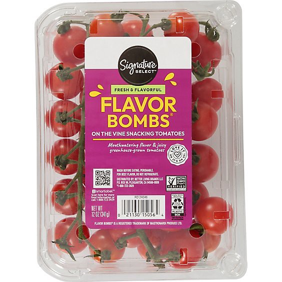 slide 1 of 1, Signature Select/farms Flavor Bomb Snacking Tomatoes - 12 Oz, 12 oz