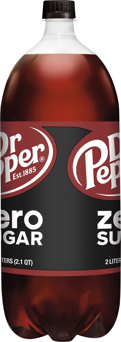 slide 10 of 10, Dr Pepper Zero Sugar Soda Bottle - 2 Liter, 2 liter