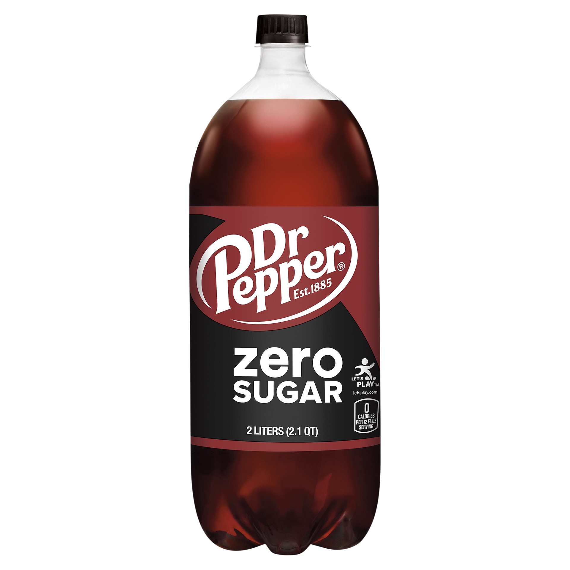 slide 8 of 10, Dr Pepper Zero Sugar Soda Bottle - 2 Liter, 2 liter