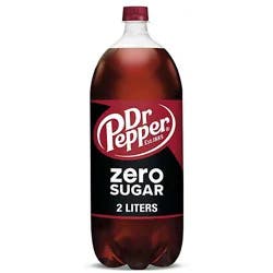 Dr Pepper Zero Sugar Soda Bottle - 2 Liter