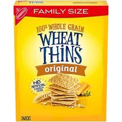 Wheat Thins Original Whole Grain Wheat Crackers Family Size - 14 Oz