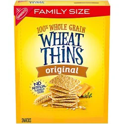 Wheat Thins Original Whole Grain Wheat Crackers Family Size - 14 Oz