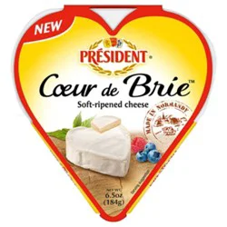President Coeur De Brie Heart Shaped - 6.5 Oz