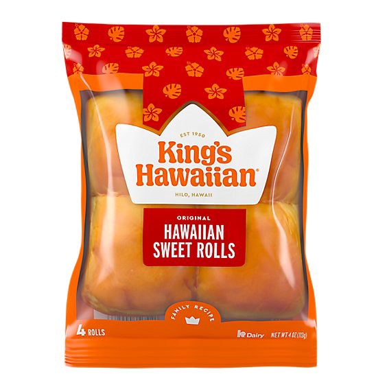 slide 1 of 3, King's Hawaiian Original Sweet Rolls - 4 Oz, 4 oz