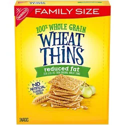 Wheat Thins Reduced Fat Whole Grain Wheat Crackers Family Size - 12.5 Oz