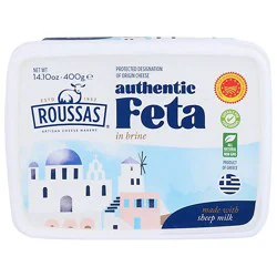 Roussas Cheese Feta Pdo In Brine - 14 Oz