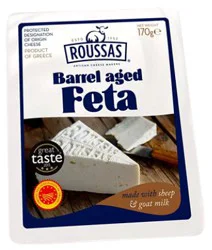 Roussas Cheese Feta Barrl Pdo Vac - 6 Oz
