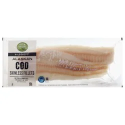Open Nature Alaskan Cod Wild Fillets Not Kosher Certified - 1 Lb
