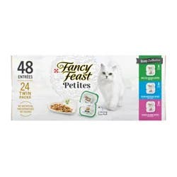 Fancy Feast Petites Cat Food Wet Gravy Collection Variety Pack - 24-2.8 Oz