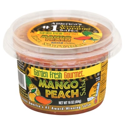 slide 1 of 2, Garden Fresh Gourmet Mango Peach Salsa - 16 Oz, 16 oz