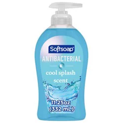Softsoap Antibacterial Liquid Hand Soap Pump Clean & Protect Cool Splash - 11.25 Fl. Oz.