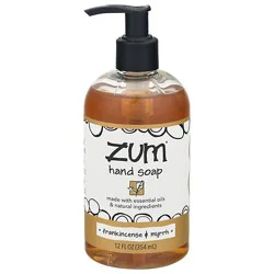 Zum Frankincense & Myrrh Liquid Hand Soap - 12 Fz