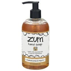 Zum Frankincense & Myrrh Liquid Hand Soap - 12 Fz